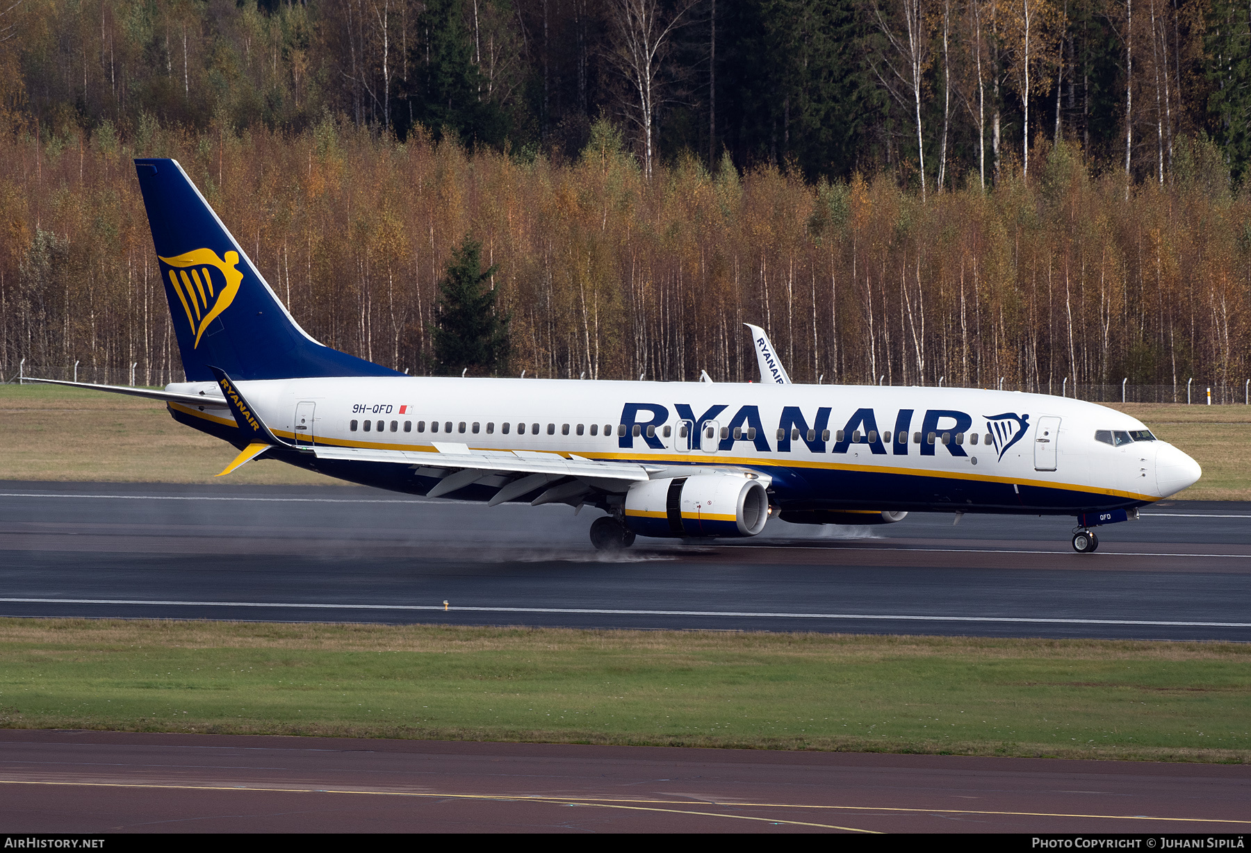 Aircraft Photo of 9H-QFD | Boeing 737-8AS | Ryanair | AirHistory.net #853848