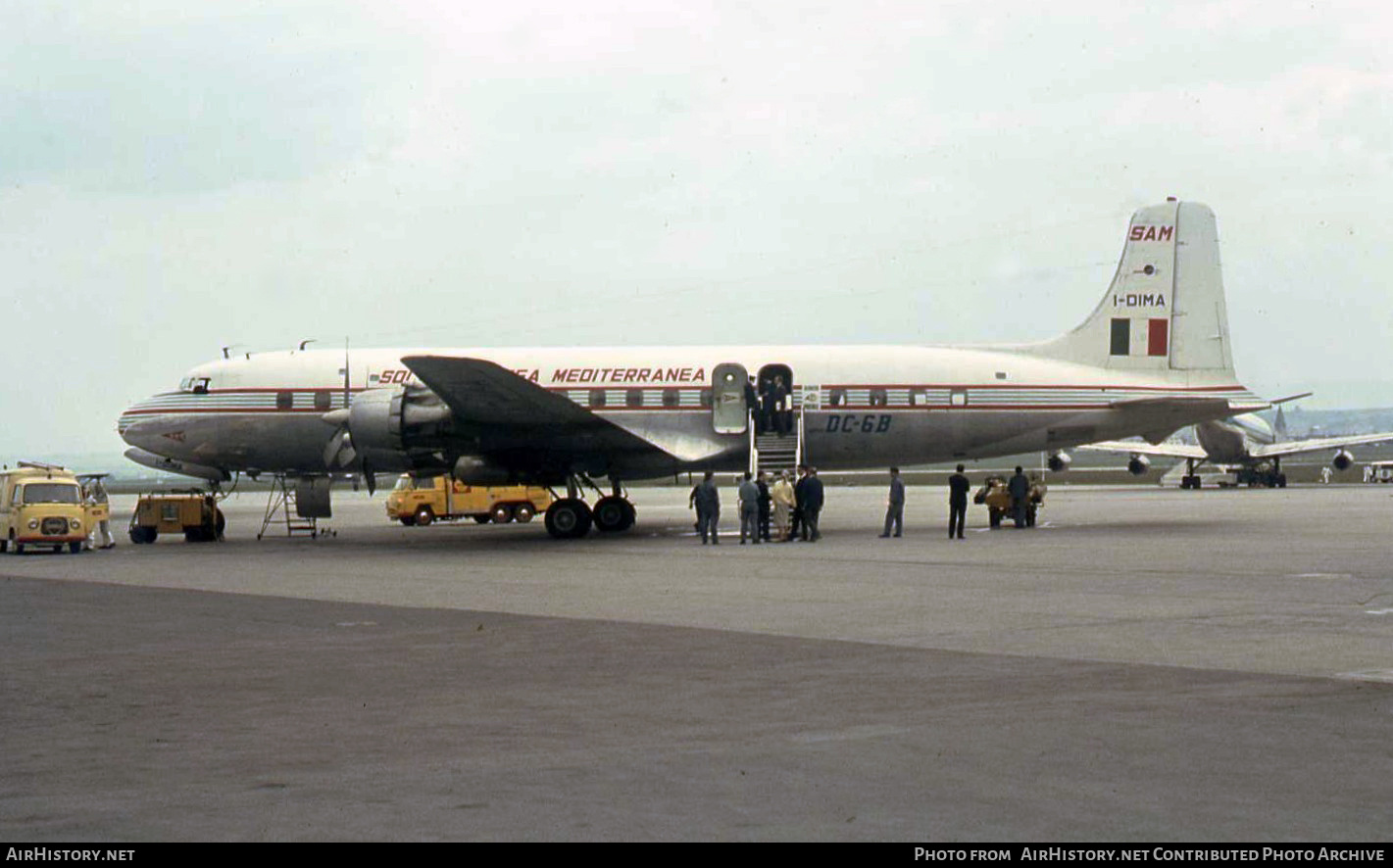Aircraft Photo of I-DIMA | Douglas DC-6B | Società Aerea Mediterranea - SAM | AirHistory.net #853950