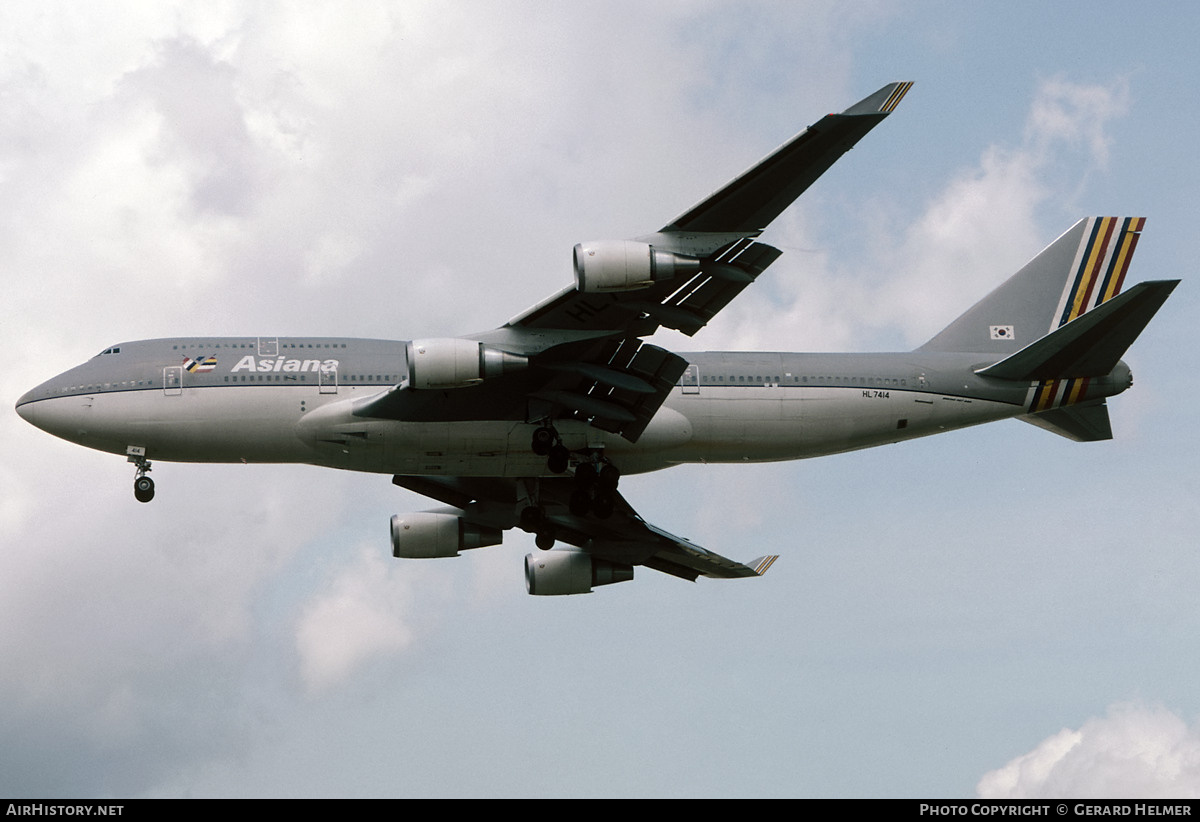 Aircraft Photo of HL7414 | Boeing 747-48EM | Asiana Airlines | AirHistory.net #854065