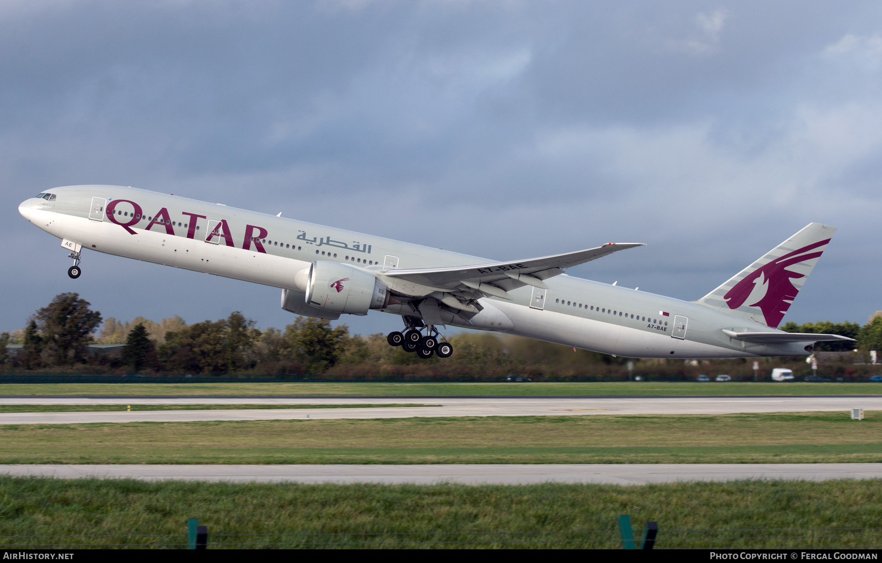 Aircraft Photo of A7-BAE | Boeing 777-3DZ/ER | Qatar Airways | AirHistory.net #854081