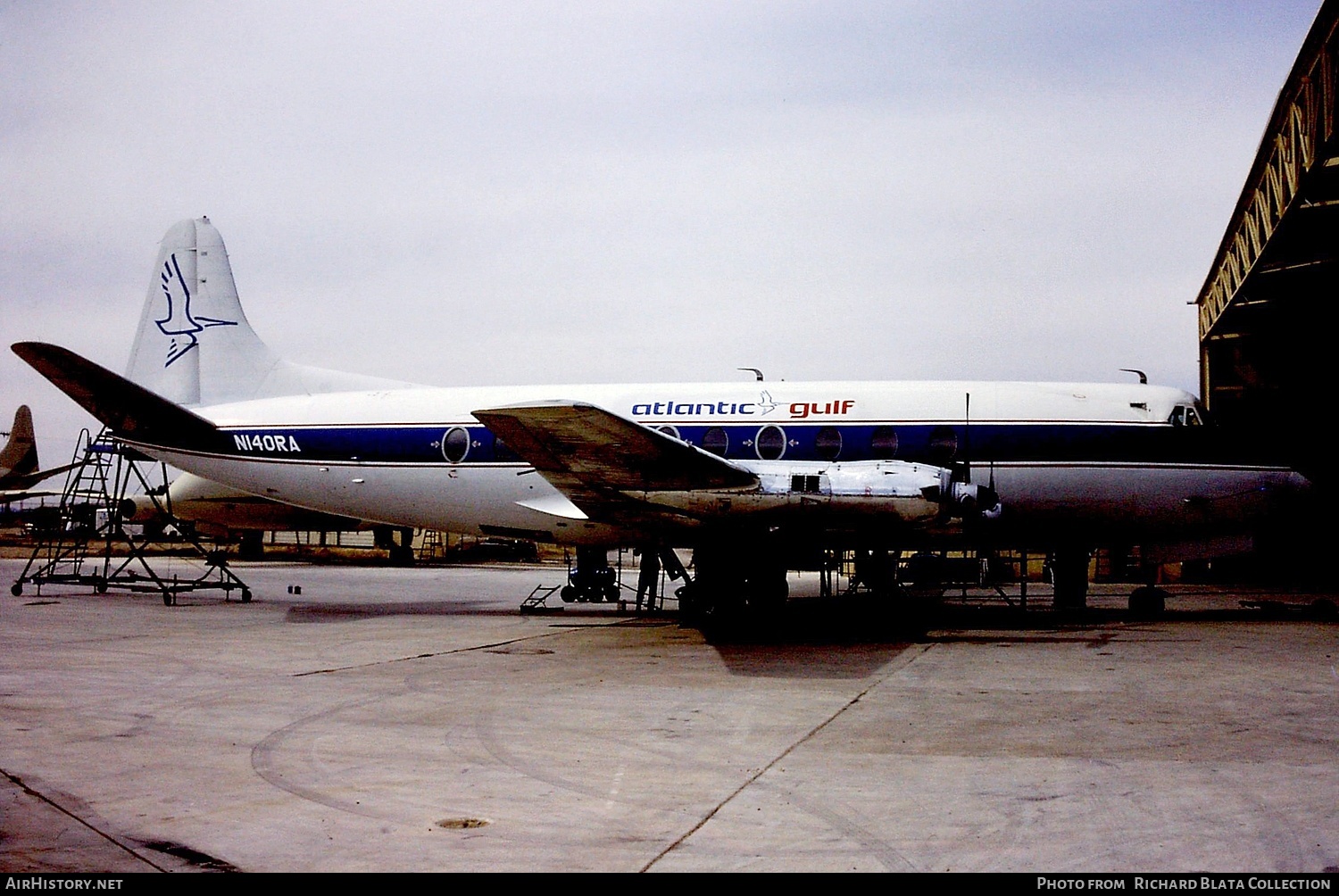 Aircraft Photo of N140RA | Vickers 745D Viscount | Atlantic Gulf Airlines | AirHistory.net #854102