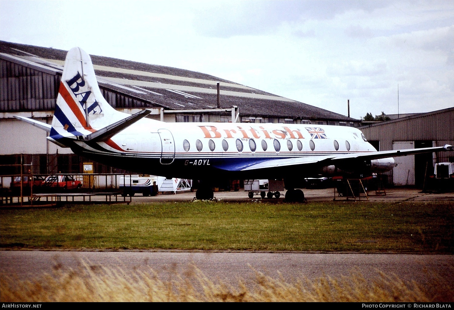 Aircraft Photo of G-AOYL | Vickers 806 Viscount | British Air Ferries - BAF | AirHistory.net #854116