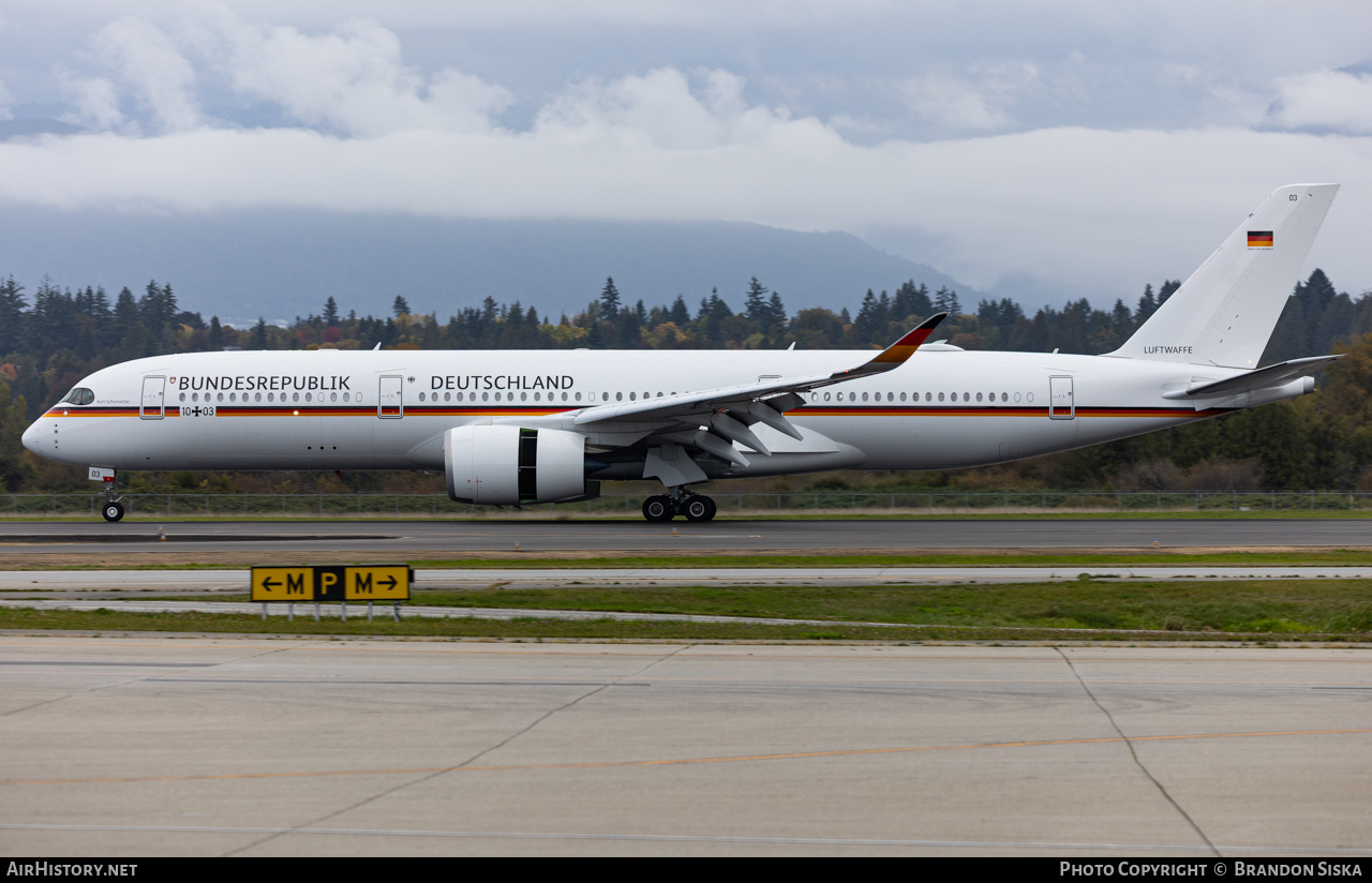 Aircraft Photo of 1003 / 03 | Airbus A350-941 | Germany - Air Force | AirHistory.net #854117