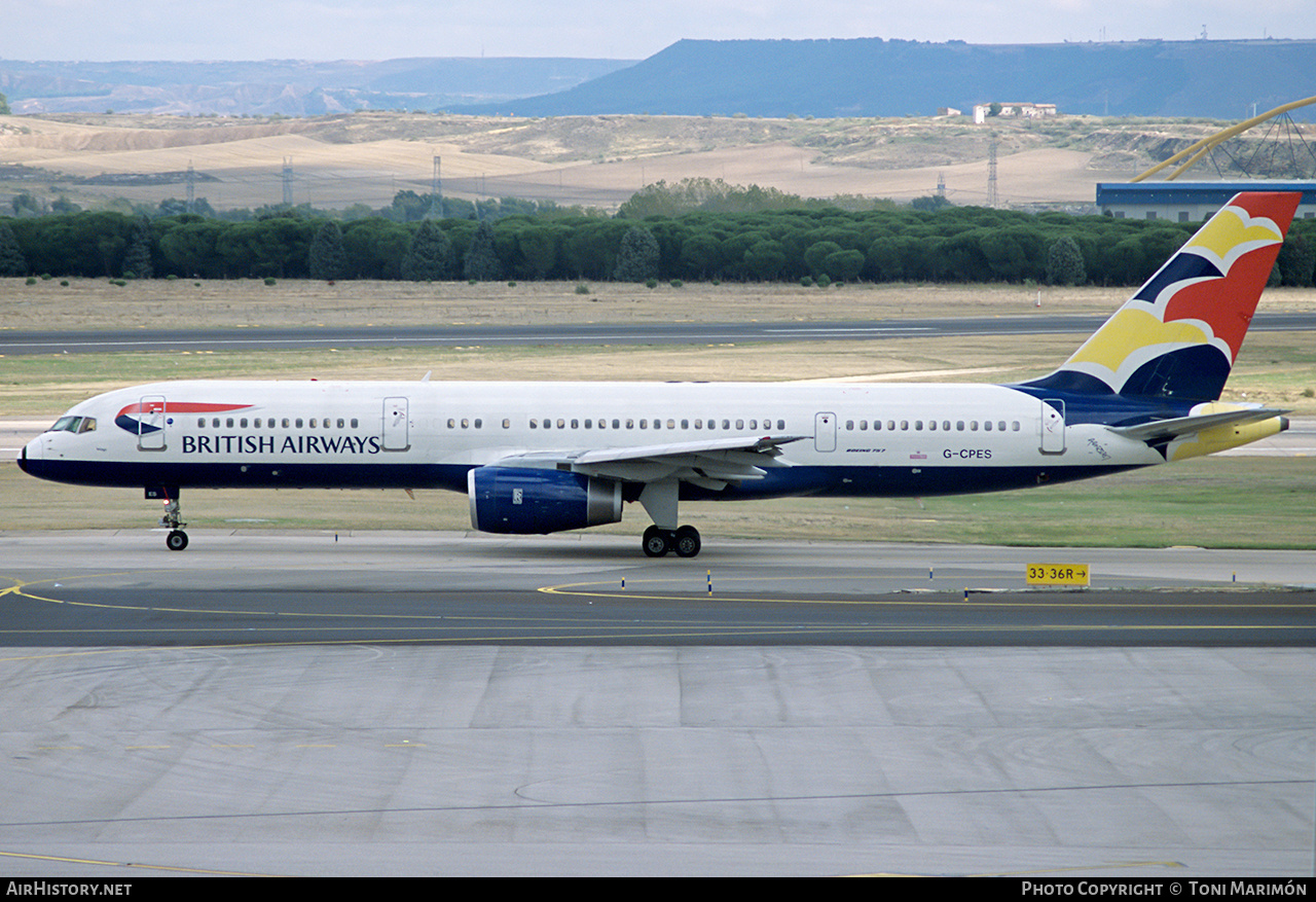 Aircraft Photo of G-CPES | Boeing 757-236 | British Airways | AirHistory.net #854146