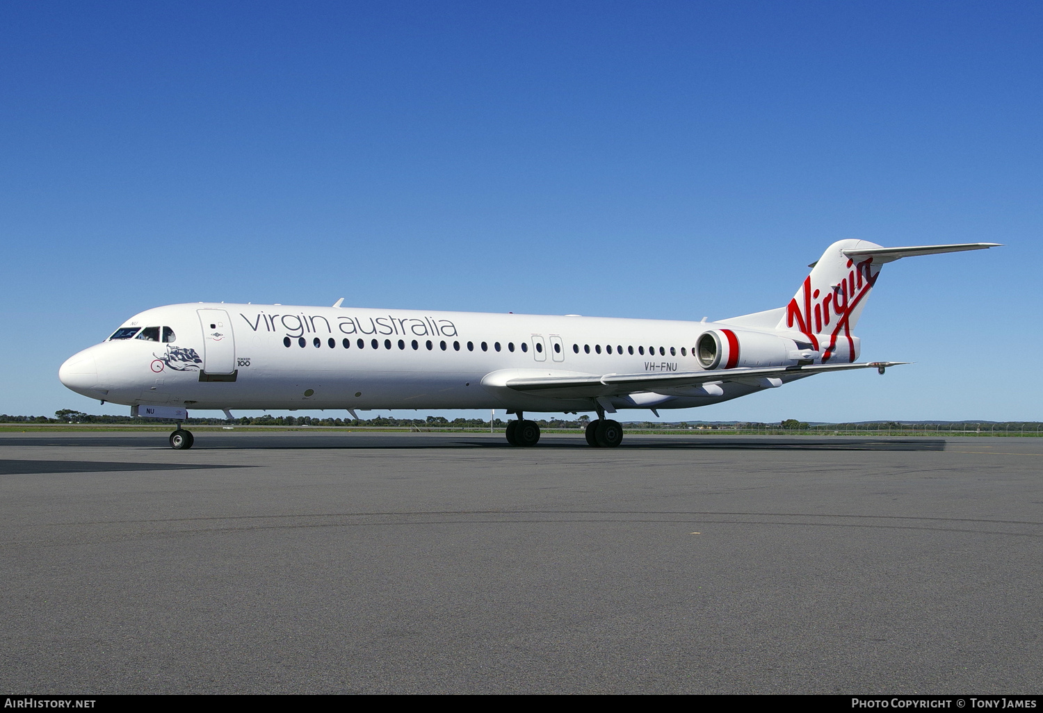 Aircraft Photo of VH-FNU | Fokker 100 (F28-0100) | Virgin Australia Regional Airlines | AirHistory.net #854237