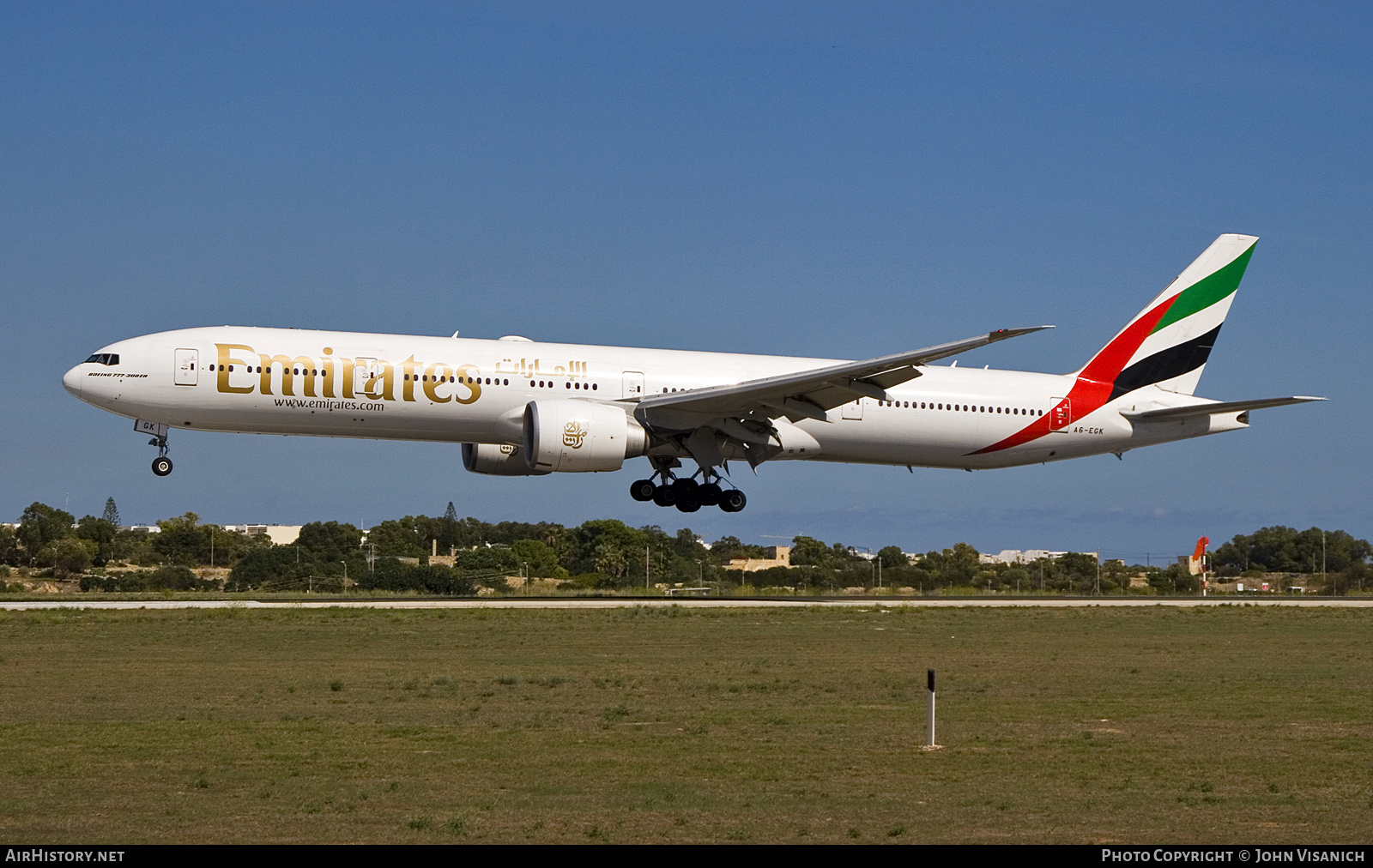 Aircraft Photo of A6-EGK | Boeing 777-31H/ER | Emirates | AirHistory.net #854306