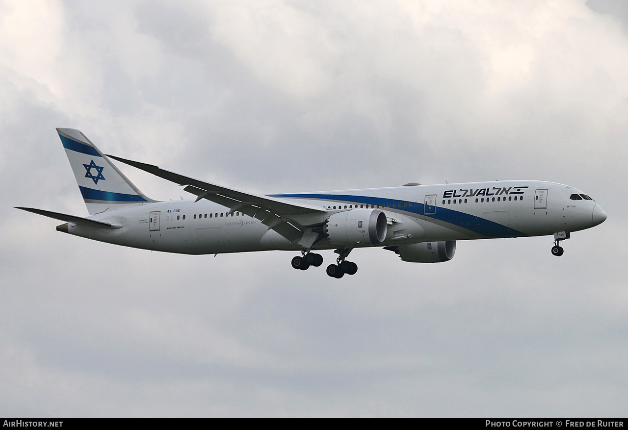 Aircraft Photo of 4X-EDE | Boeing 787-9 Dreamliner | El Al Israel Airlines | AirHistory.net #854310