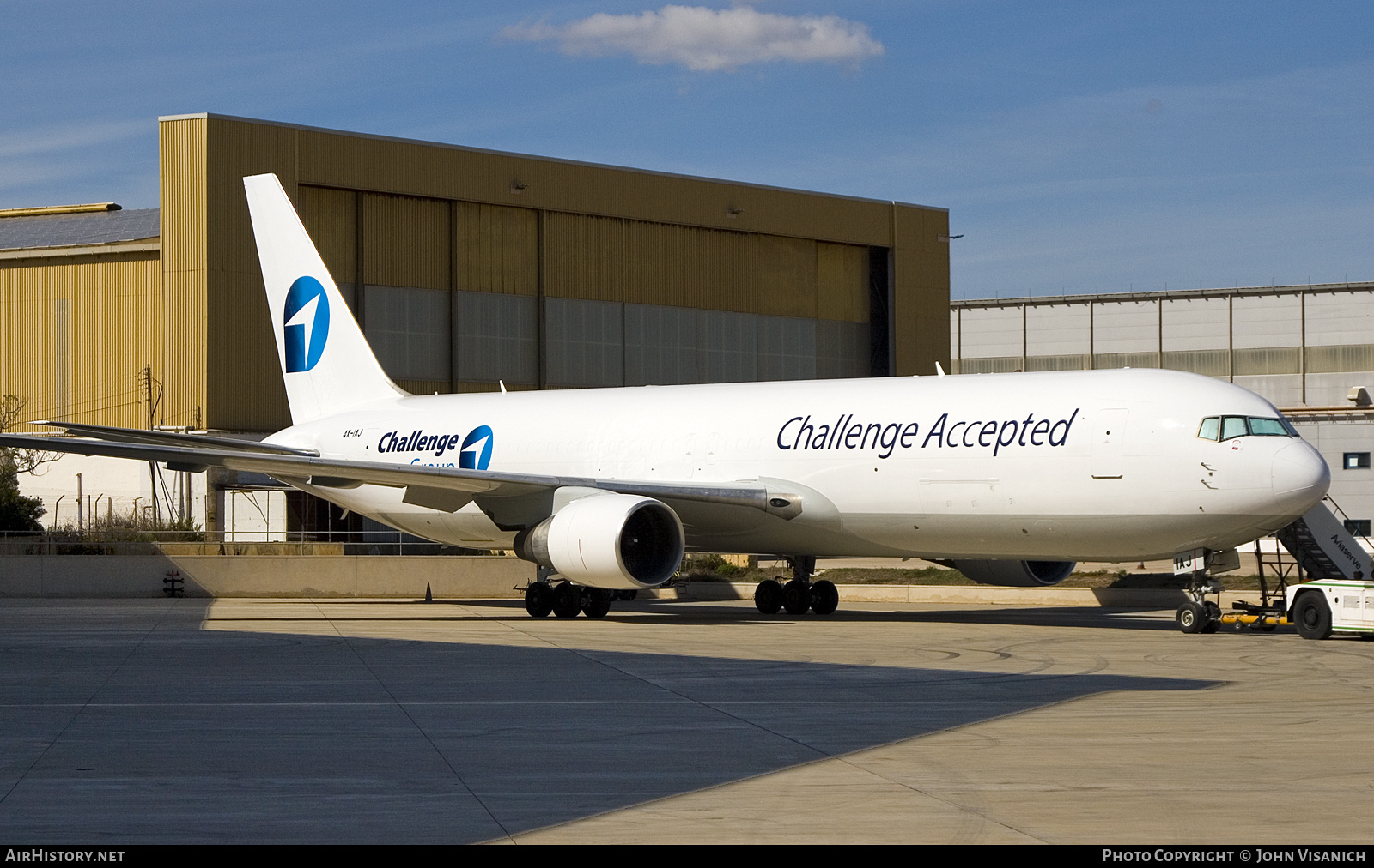 Aircraft Photo of 4X-IAJ | Boeing 767-3Q8/ER(BDSF) | Challenge Airlines | AirHistory.net #854321