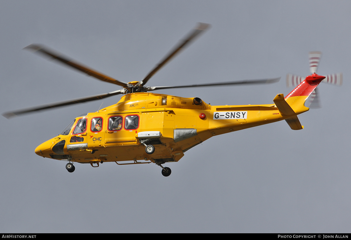 Aircraft Photo of G-SNSY | AgustaWestland AW-139 | CHC Helicopters | AirHistory.net #854355