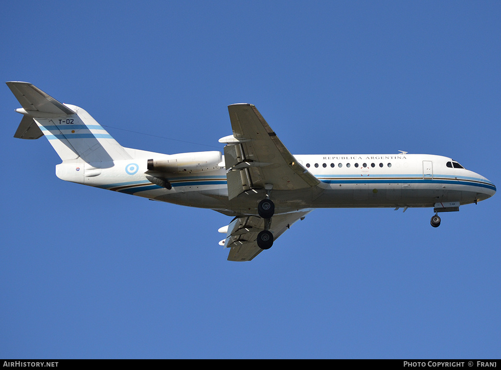 Aircraft Photo of T-02 | Fokker F28-4000 Fellowship | Argentina - Air Force | AirHistory.net #854405