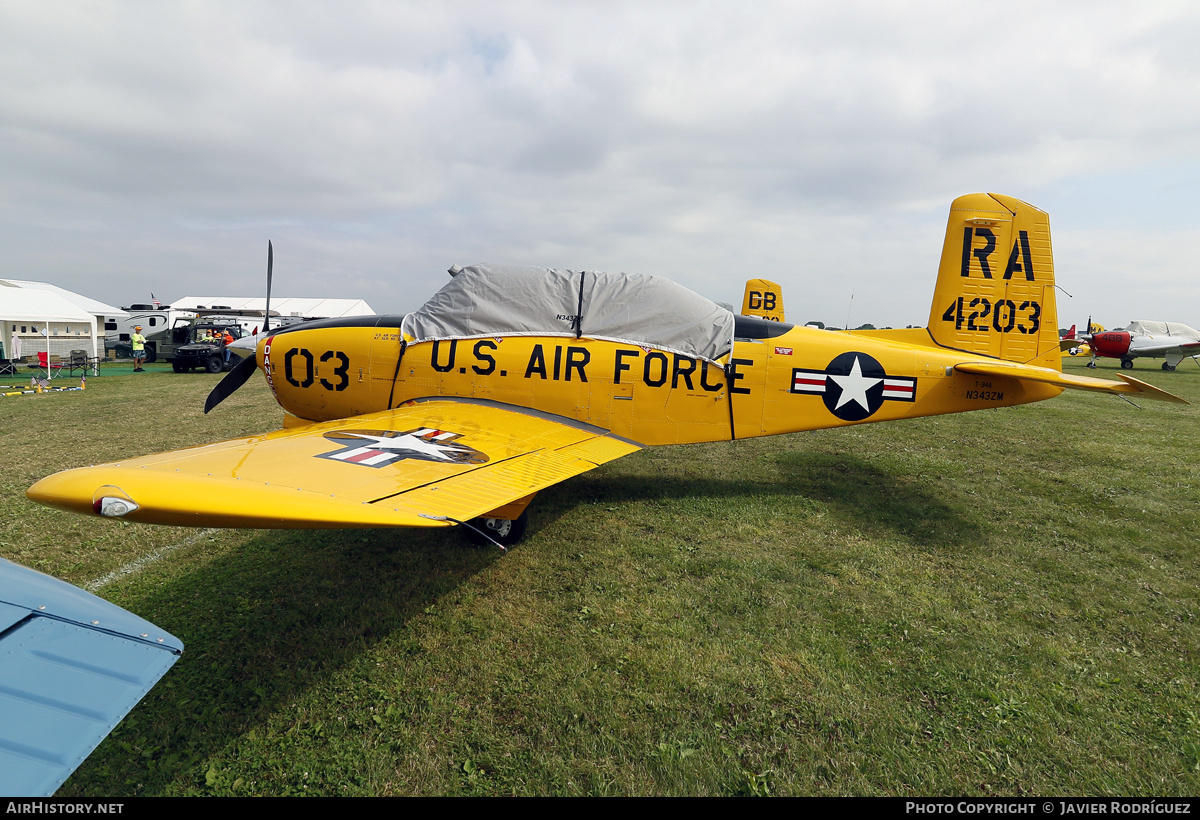 Aircraft Photo of N343ZM | Beech T-34A Mentor | USA - Air Force | AirHistory.net #854433