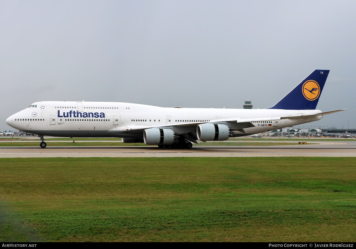 Aircraft Photo of D-ABYS | Boeing 747-830 | Lufthansa | AirHistory.net #854501