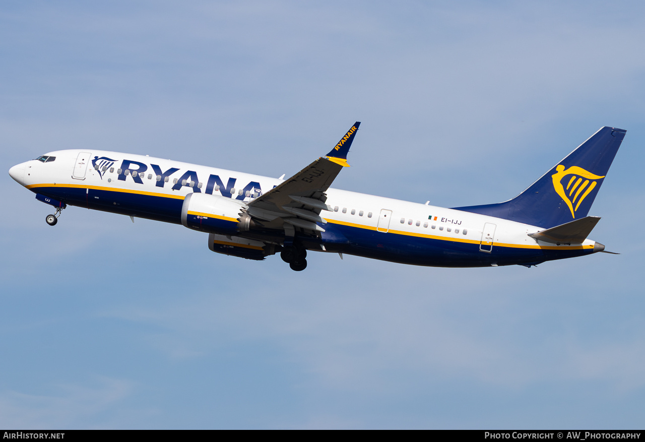 Aircraft Photo of EI-IJJ | Boeing 737-8200 Max 200 | Ryanair | AirHistory.net #854526