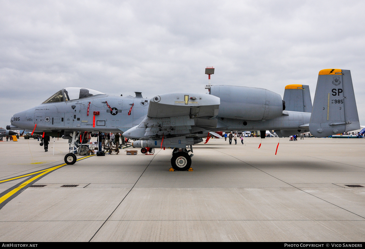Aircraft Photo of 81-0985 / AF81-985 | Fairchild A-10A Thunderbolt II | USA - Air Force | AirHistory.net #854609