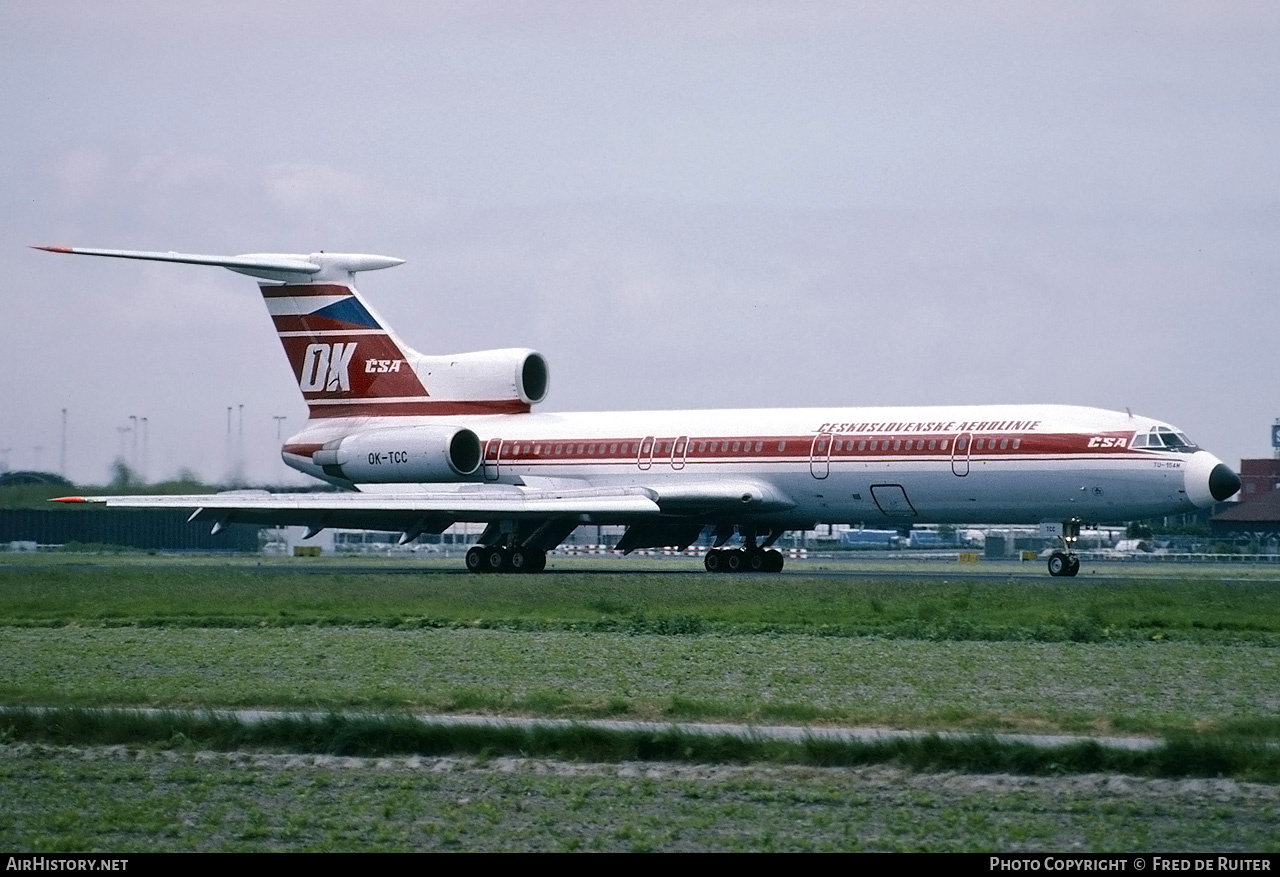 Aircraft Photo of OK-TCC | Tupolev Tu-154M | ČSA - Československé Aerolinie - Czechoslovak Airlines | AirHistory.net #854687