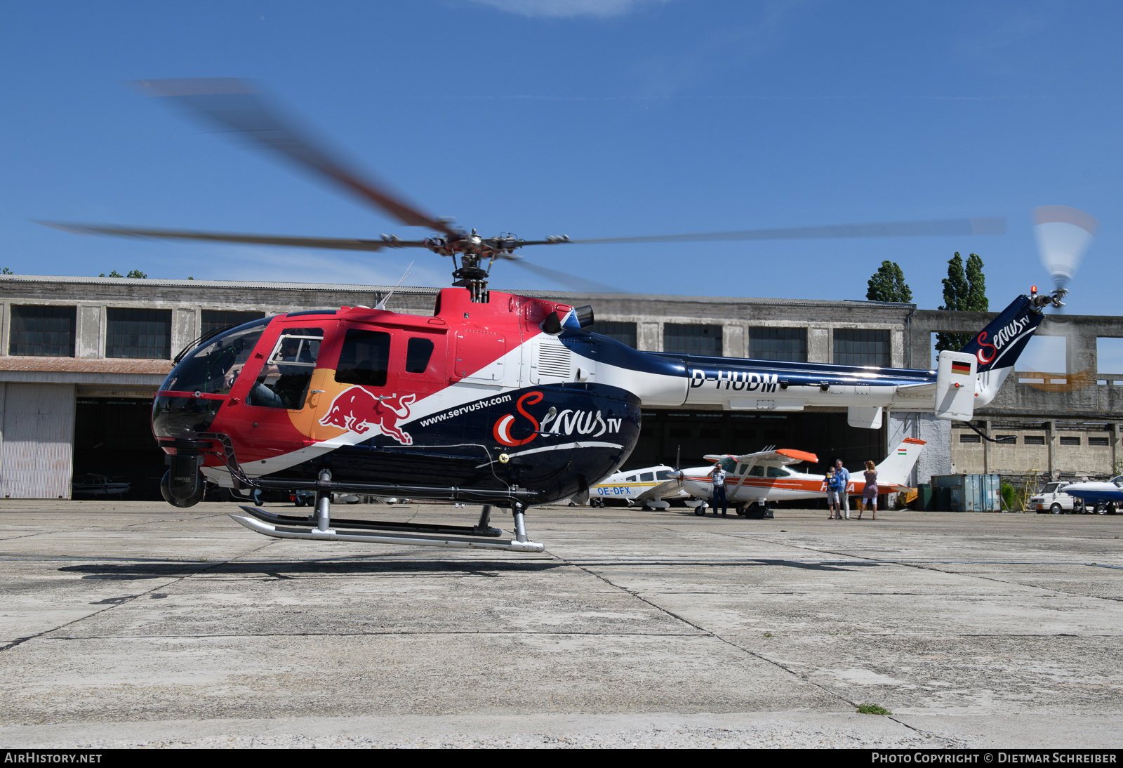 Aircraft Photo of D-HUDM | Eurocopter BO-105CBS-5 | Red Bull | AirHistory.net #854689