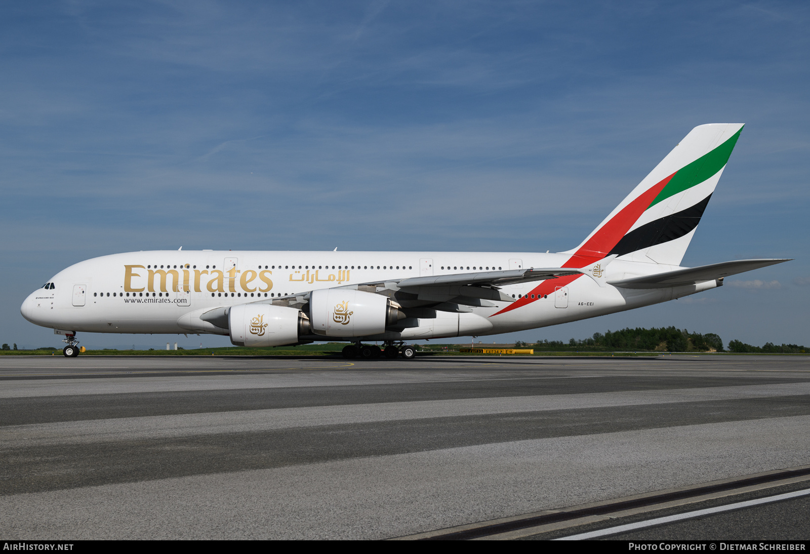 Aircraft Photo of A6-EEI | Airbus A380-861 | Emirates | AirHistory.net #854758