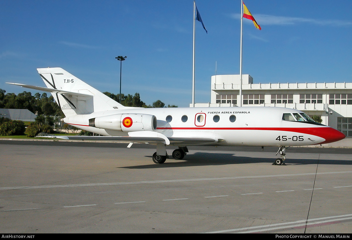 Aircraft Photo of T.11-5 | Dassault Falcon 20F | Spain - Air Force | AirHistory.net #854871