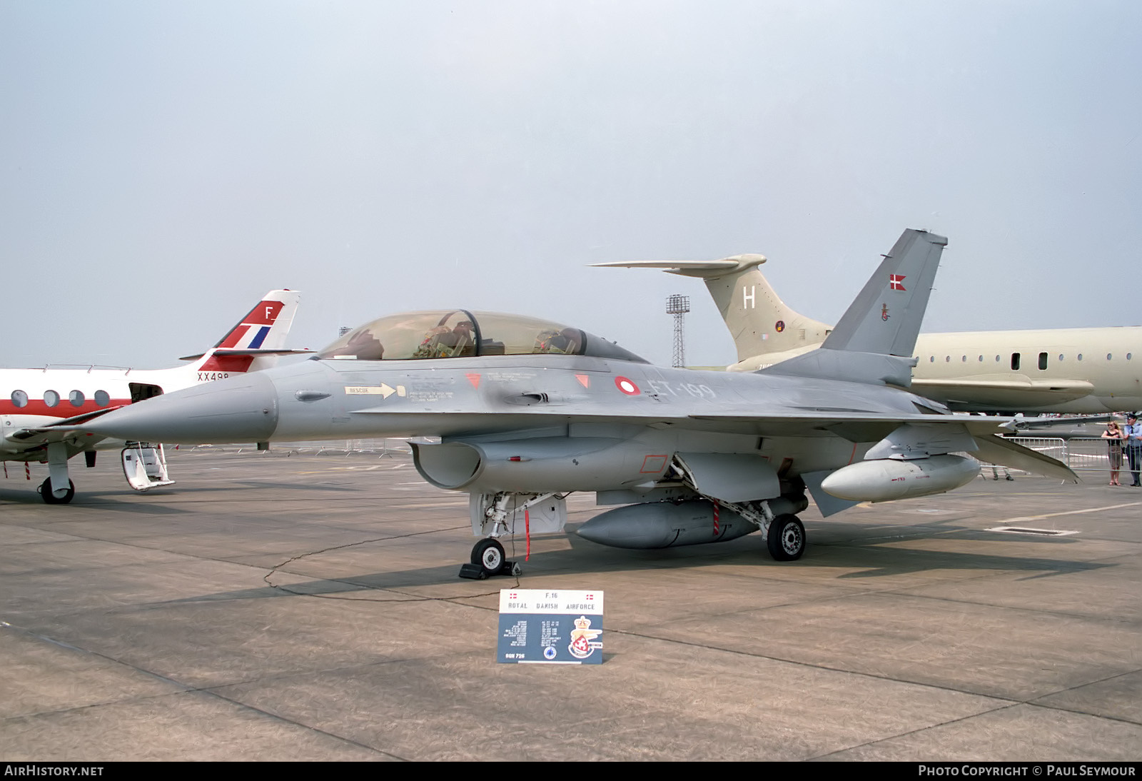 Aircraft Photo of ET-199 | General Dynamics F-16B Fighting Falcon | Denmark - Air Force | AirHistory.net #854984