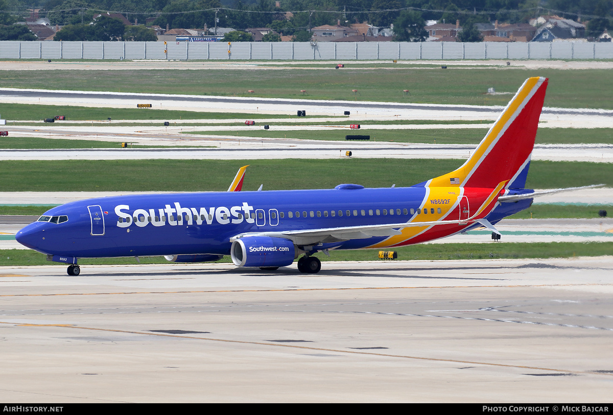 Aircraft Photo of N8692F | Boeing 737-8H4 | Southwest Airlines | AirHistory.net #855289