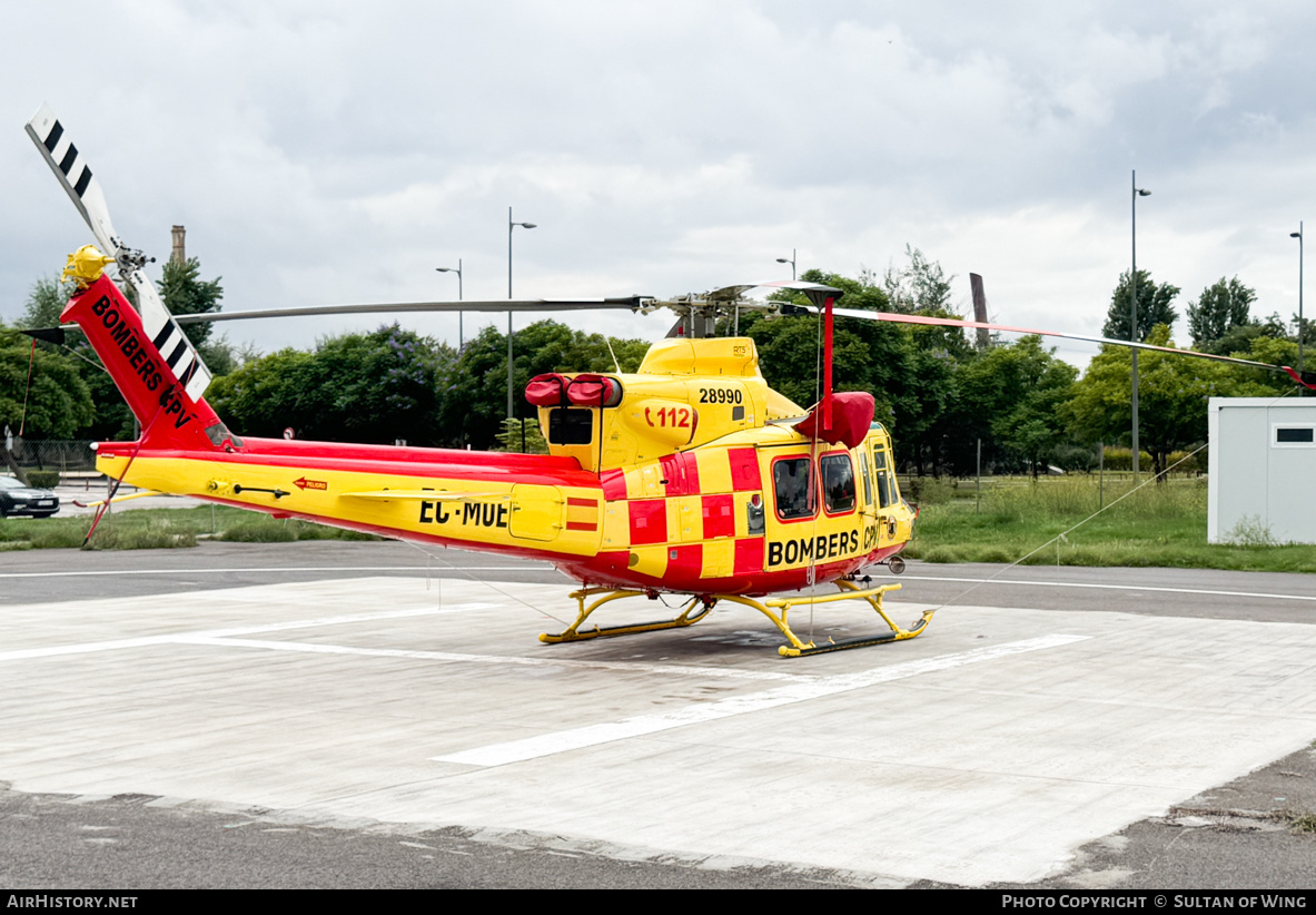 Aircraft Photo of EC-MUE | Bell 412HP | Bombers CPV - Consorci Provincial de València | AirHistory.net #855372