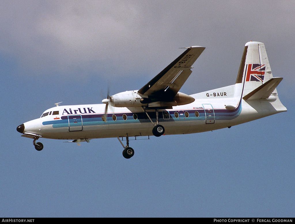 Aircraft Photo of G-BAUR | Fokker F27-200 Friendship | Air UK | AirHistory.net #855482