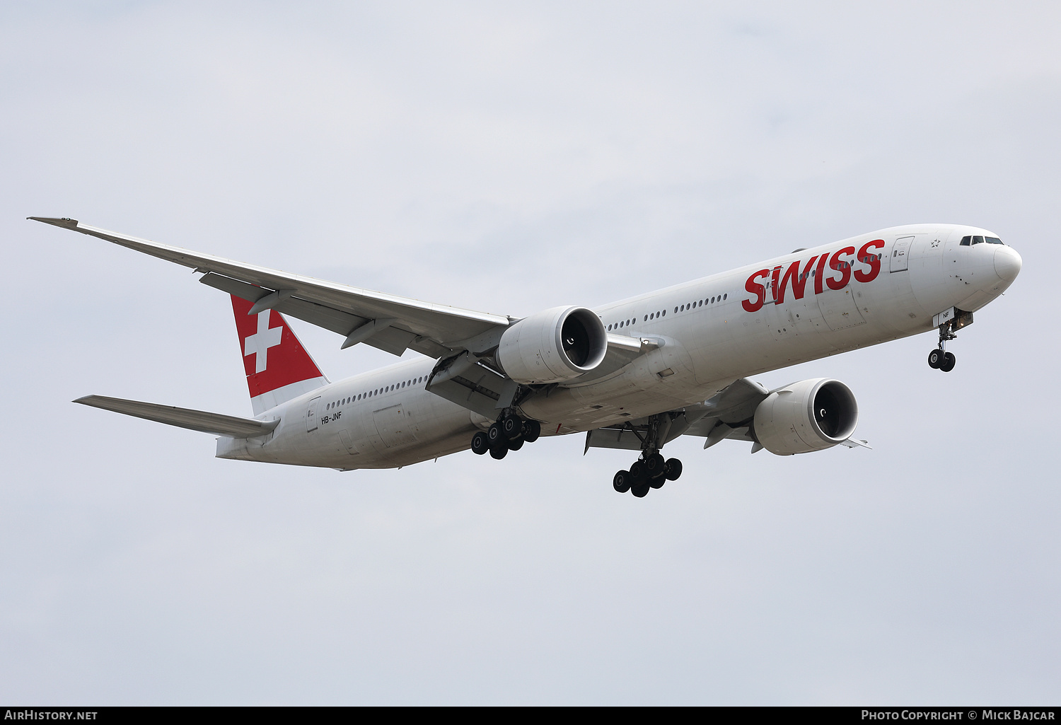 Aircraft Photo of HB-JNF | Boeing 777-3DE/ER | Swiss International Air Lines | AirHistory.net #855632