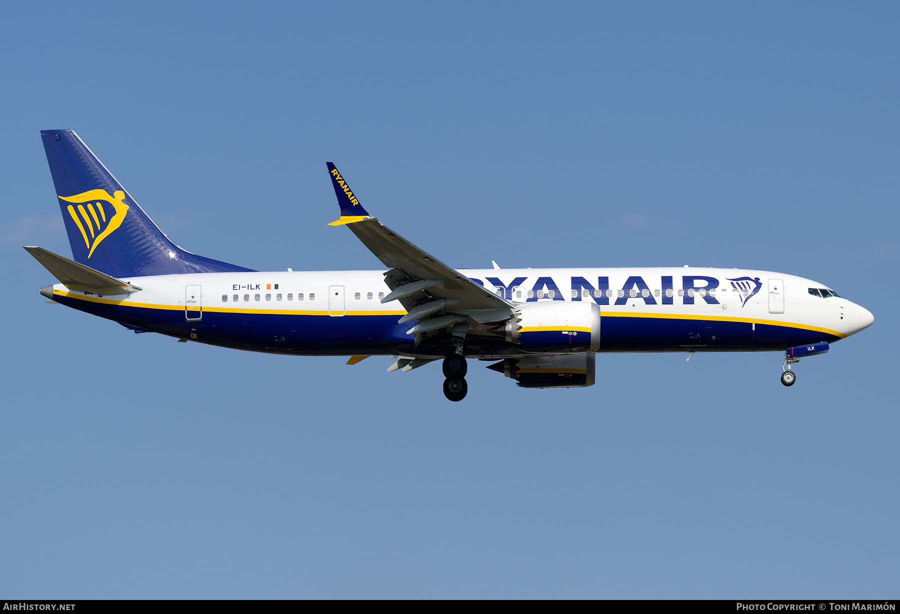 Aircraft Photo of EI-ILK | Boeing 737-8200 Max 200 | Ryanair | AirHistory.net #856259