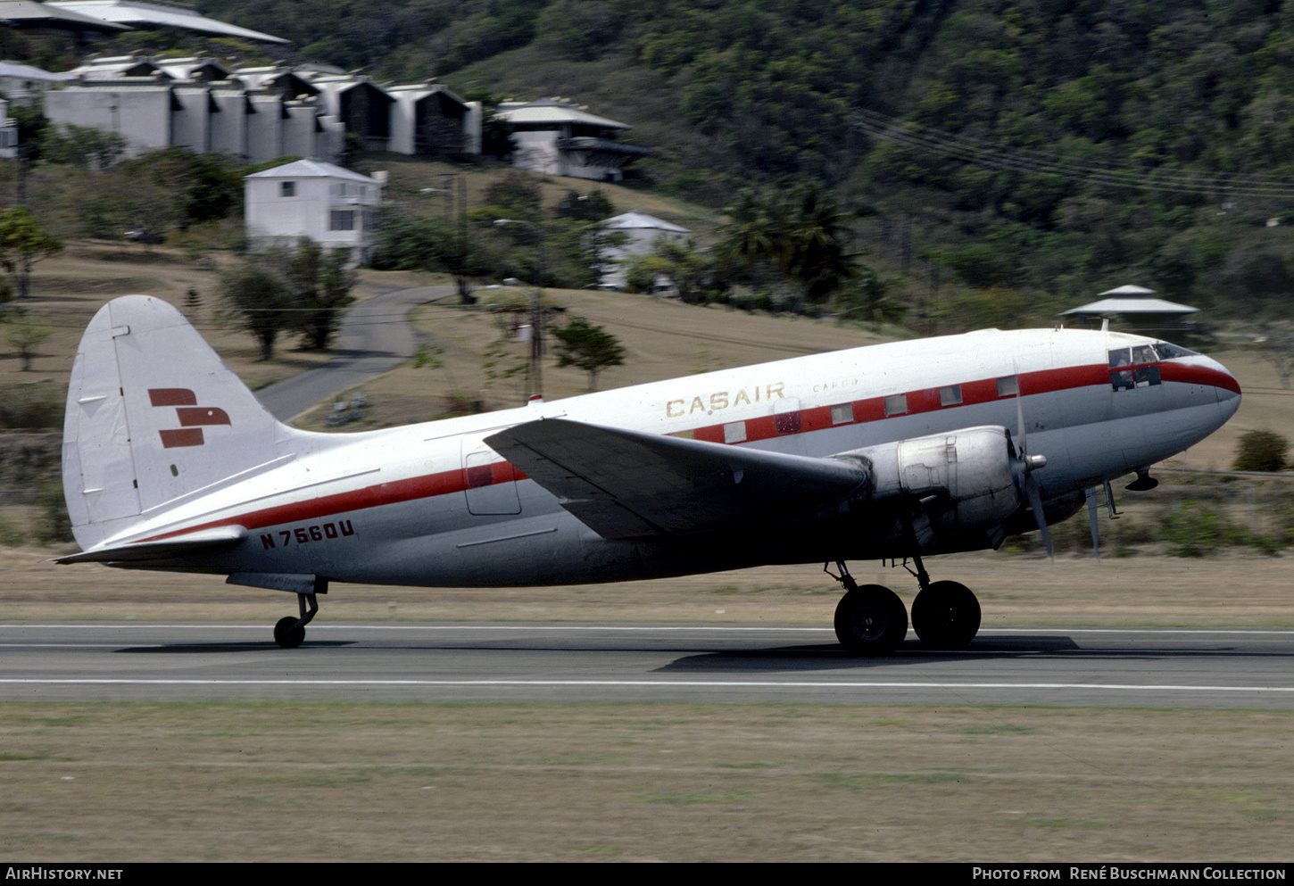Aircraft Photo of N7560U | Curtiss C-46F Commando | Casair - Caribbean Air Services | AirHistory.net #856643
