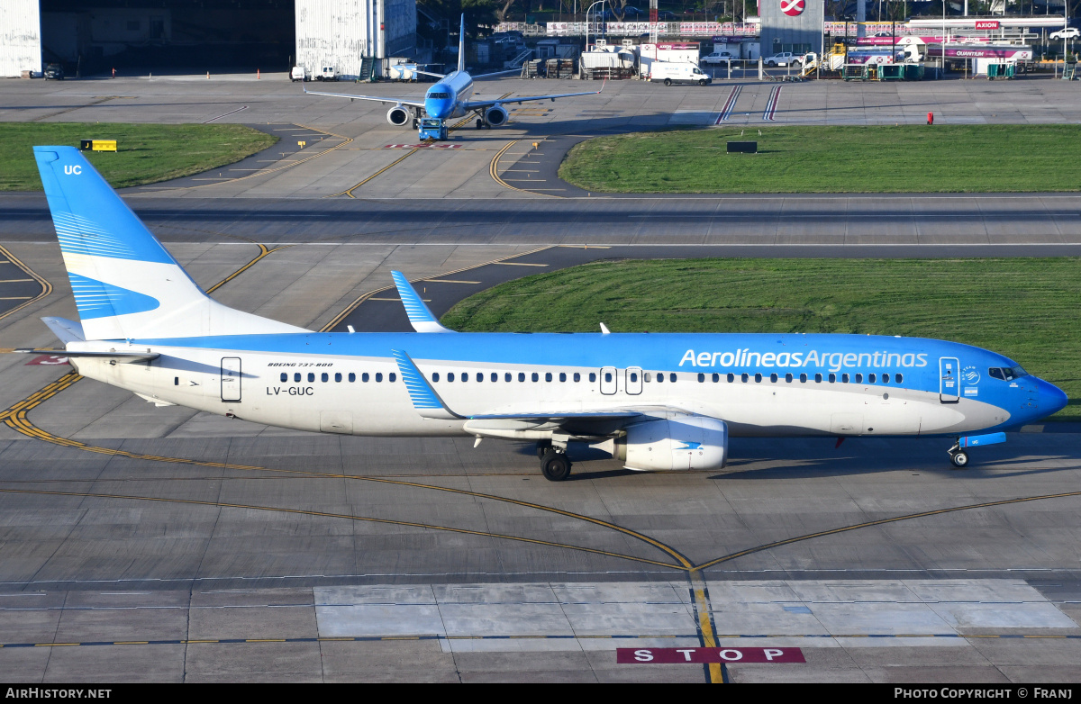 Aircraft Photo of LV-GUC | Boeing 737-8SH | Aerolíneas Argentinas | AirHistory.net #856922