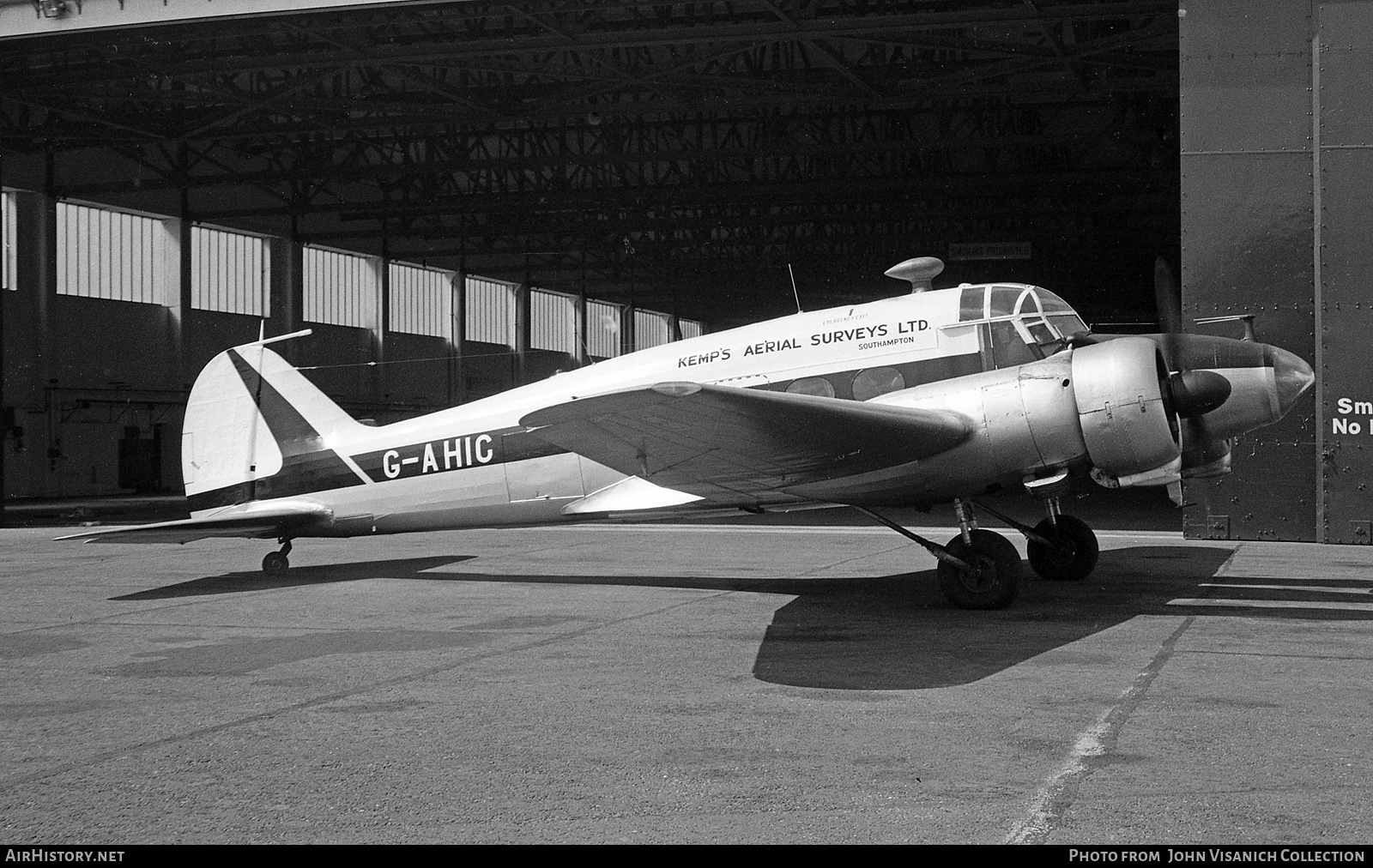 Aircraft Photo of G-AHIC | Avro 652A Nineteen Srs.2 | Kemp's Aerial Surveys | AirHistory.net #857103