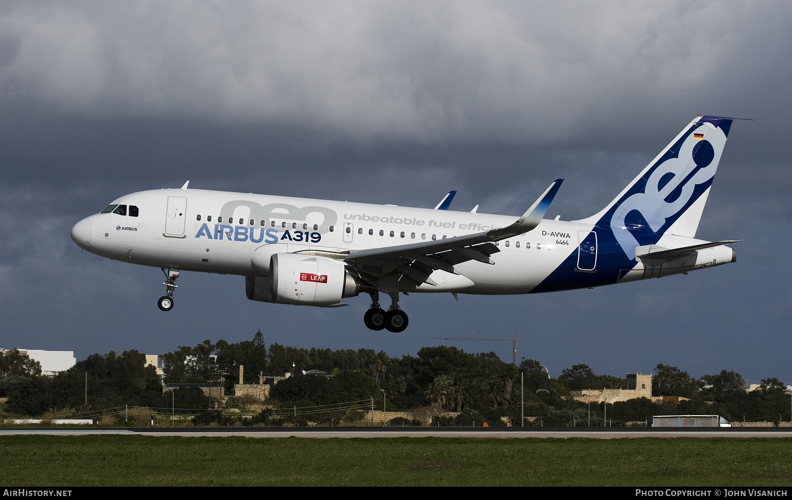 Aircraft Photo of D-AVWA | Airbus A319-171N | Airbus | AirHistory.net #857504
