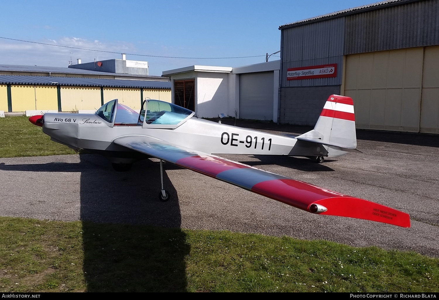 Aircraft Photo of OE-9111 | Alpla Avo 68V Samburo | AirHistory.net #857822