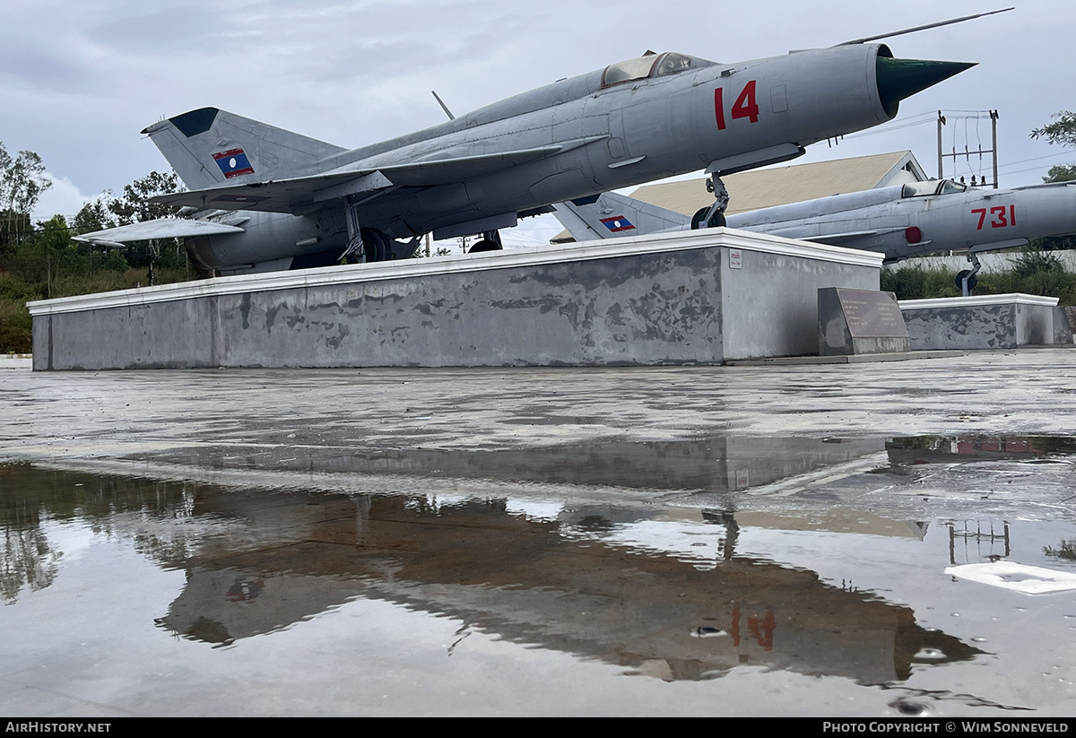 Aircraft Photo of 14 | Mikoyan-Gurevich MiG-21PFM | Laos - Air Force | AirHistory.net #858053