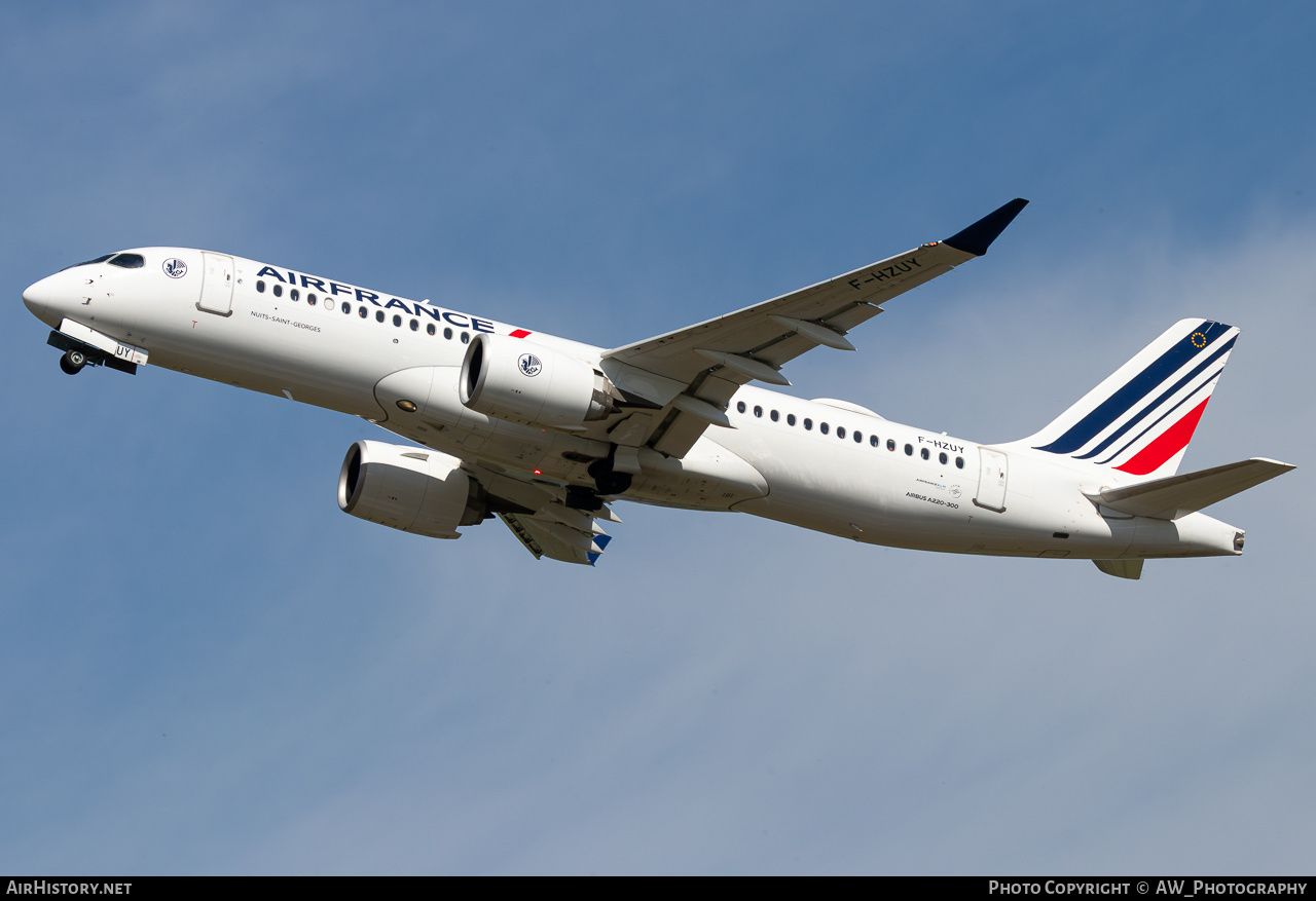 Aircraft Photo of F-HZUY | Airbus A220-371 (BD-500-1A11) | Air France | AirHistory.net #858306
