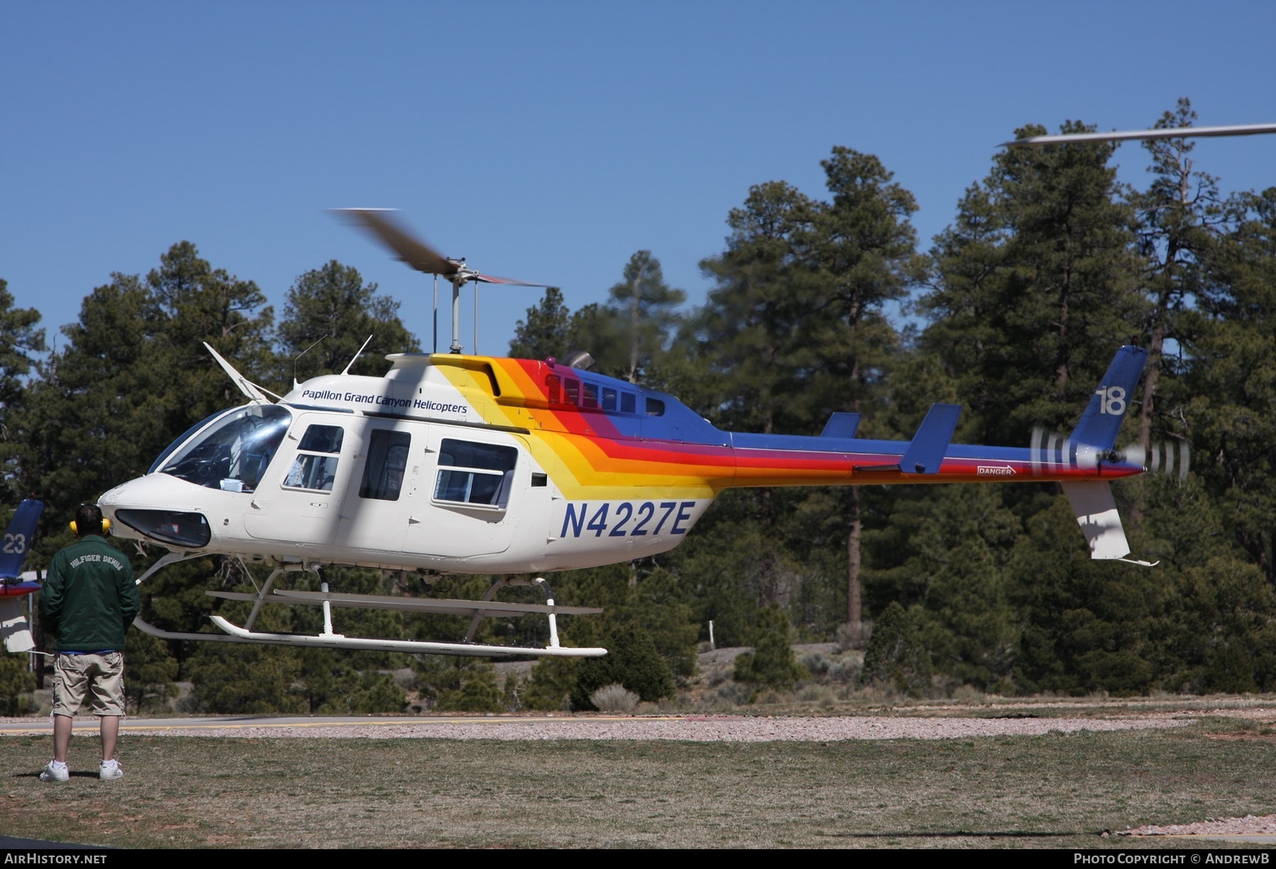 Aircraft Photo of N4227E | Bell 206L-1 LongRanger II | Papillon Grand Canyon Helicopters | AirHistory.net #858730