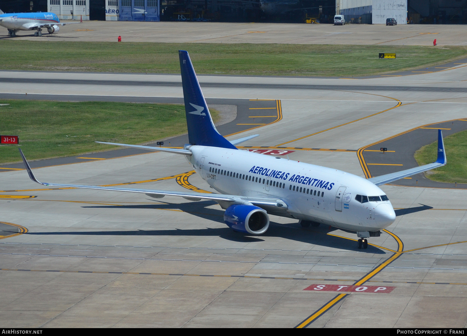 Aircraft Photo of LV-CBT | Boeing 737-76N | Aerolíneas Argentinas | AirHistory.net #859242