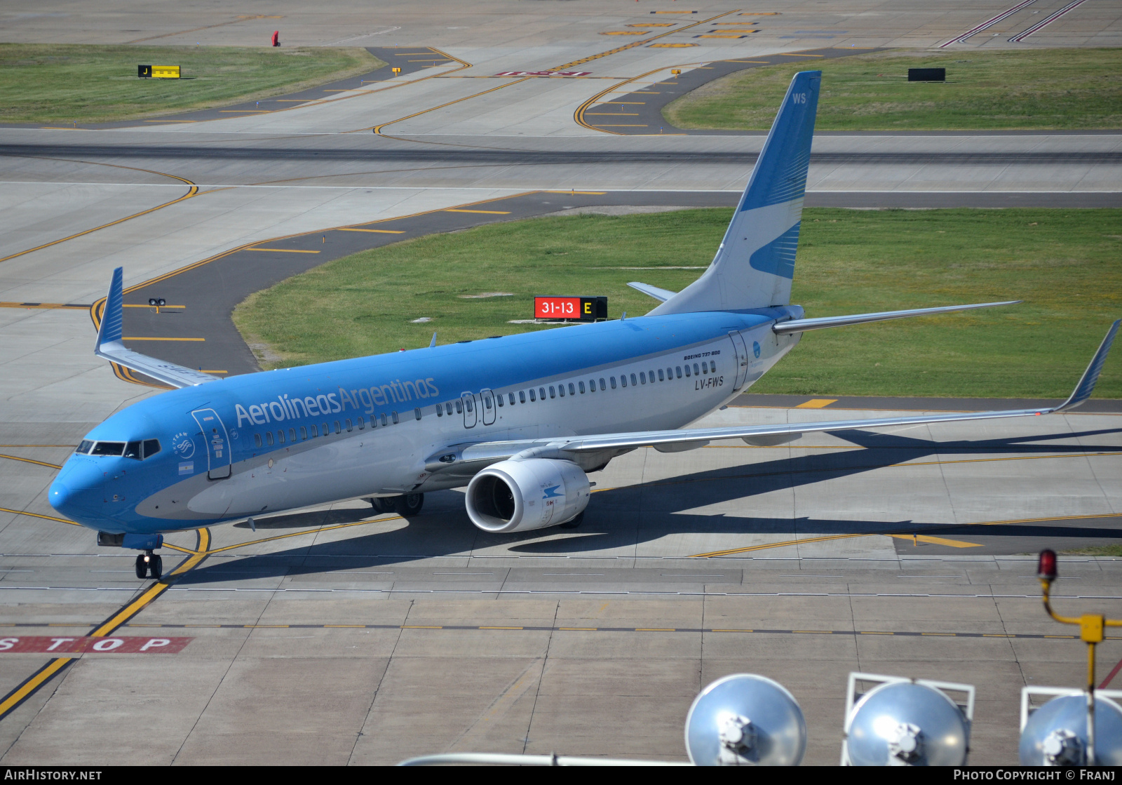 Aircraft Photo of LV-FWS | Boeing 737-8LP | Aerolíneas Argentinas | AirHistory.net #859271