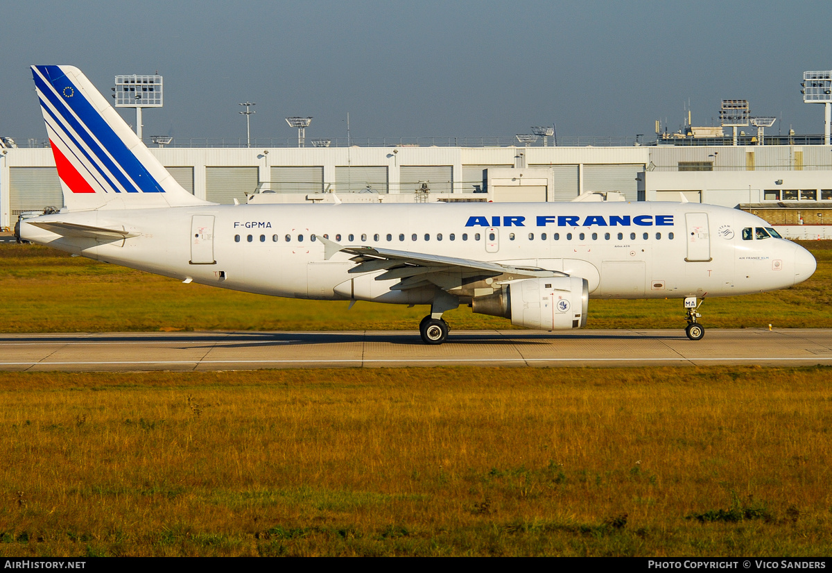 Aircraft Photo of F-GPMA | Airbus A319-113 | Air France | AirHistory.net #859396