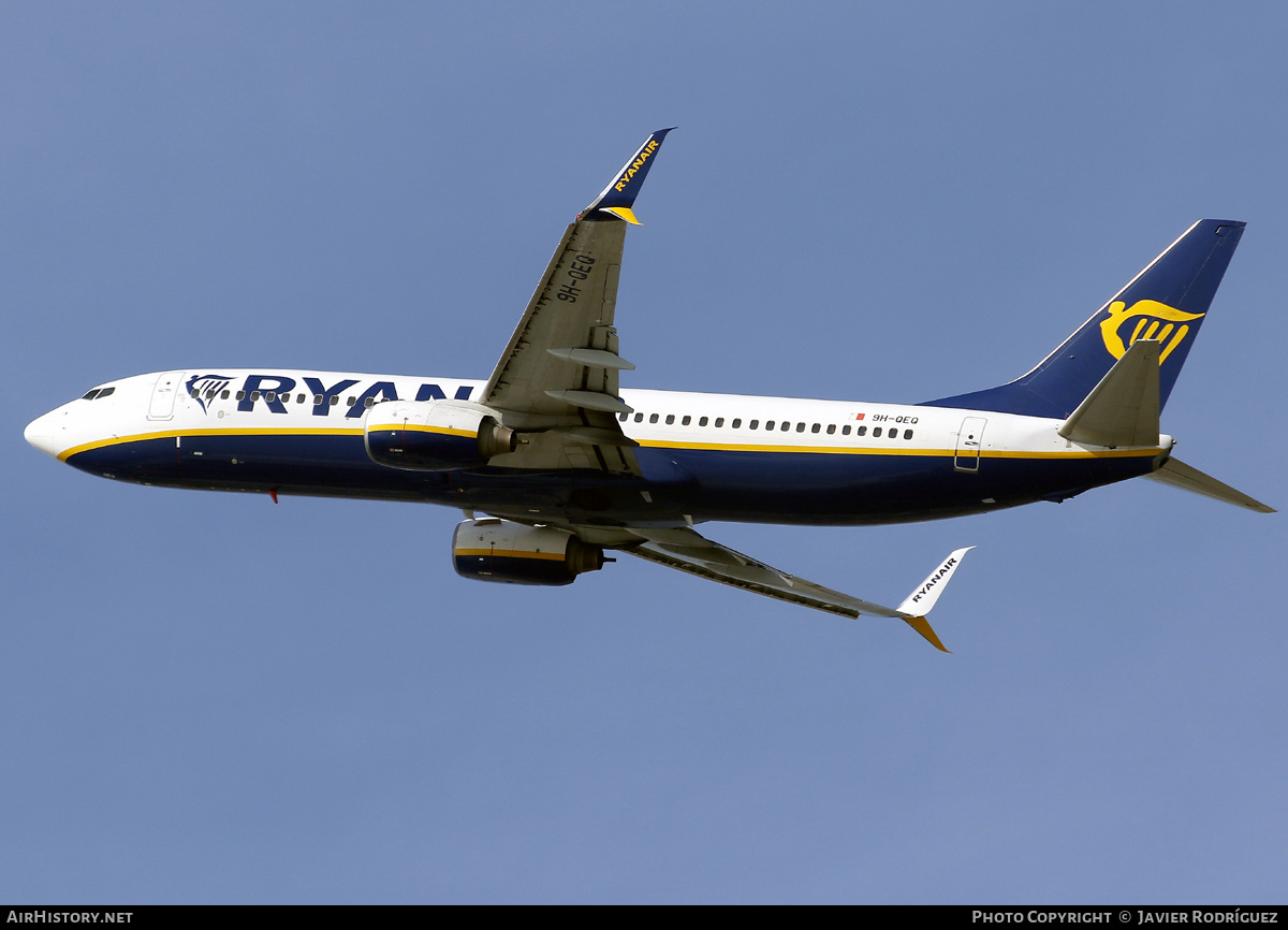 Aircraft Photo of 9H-QEQ | Boeing 737-8AS | Ryanair | AirHistory.net #859403
