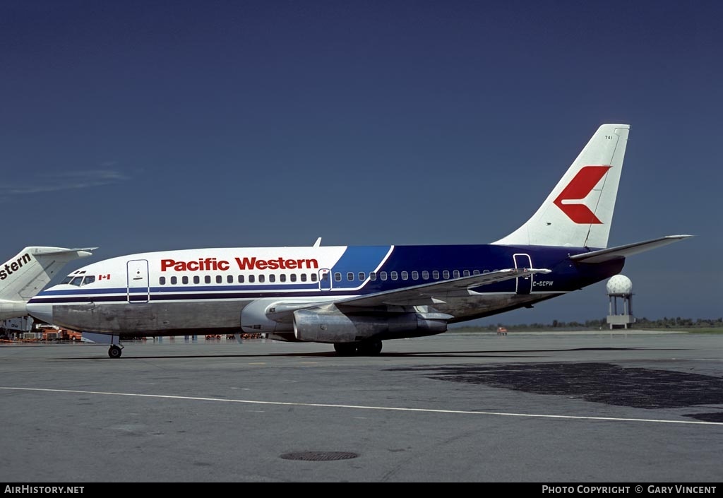 Aircraft Photo of C-GCPW | Boeing 737-275/Adv | Pacific Western Airlines | AirHistory.net #859505