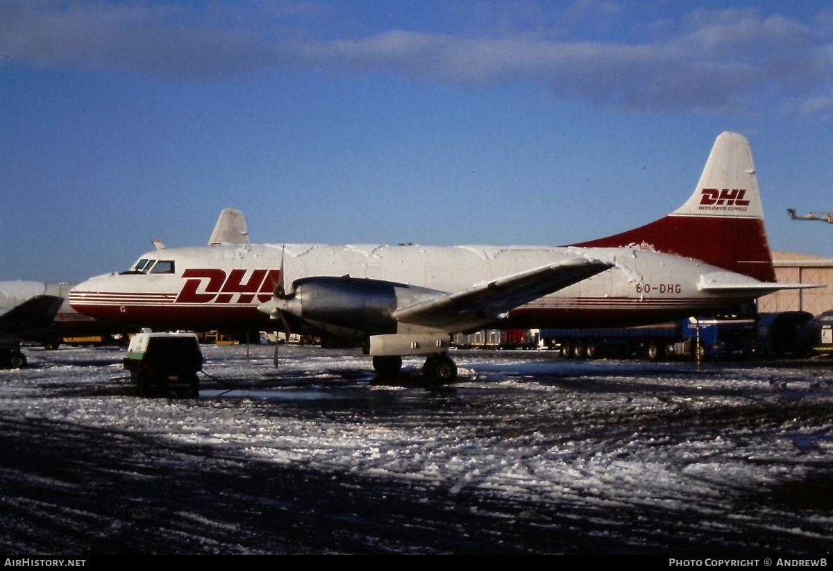 Aircraft Photo of OO-DHG | Convair 580/F | DHL Worldwide Express | AirHistory.net #859586