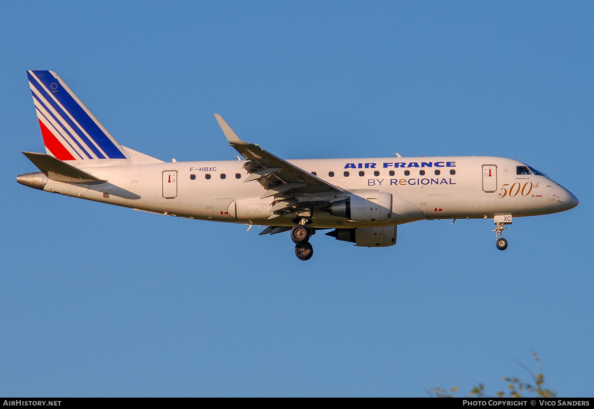 Aircraft Photo of F-HBXC | Embraer 170STD (ERJ-170-100STD) | Air France | AirHistory.net #859923