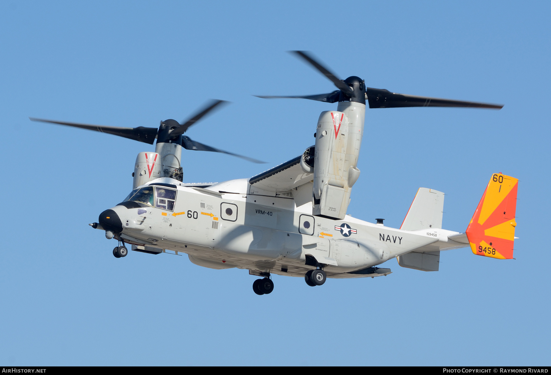 Aircraft Photo of 169458 / 9458 | Bell-Boeing CMV-22B Osprey | USA - Navy | AirHistory.net #860169