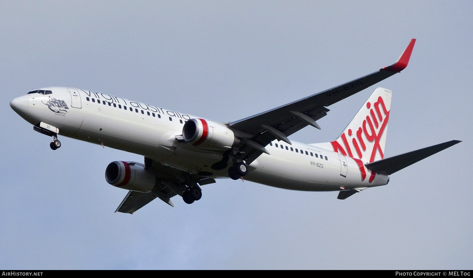 Aircraft Photo of VH-BZG | Boeing 737-8FE | Virgin Australia Airlines | AirHistory.net #860306