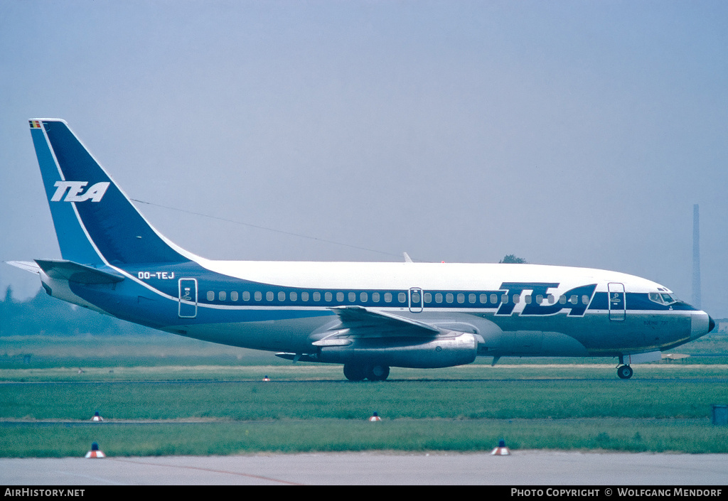 Aircraft Photo of OO-TEJ | Boeing 737-219/Adv | TEA - Trans European Airways | AirHistory.net #860547