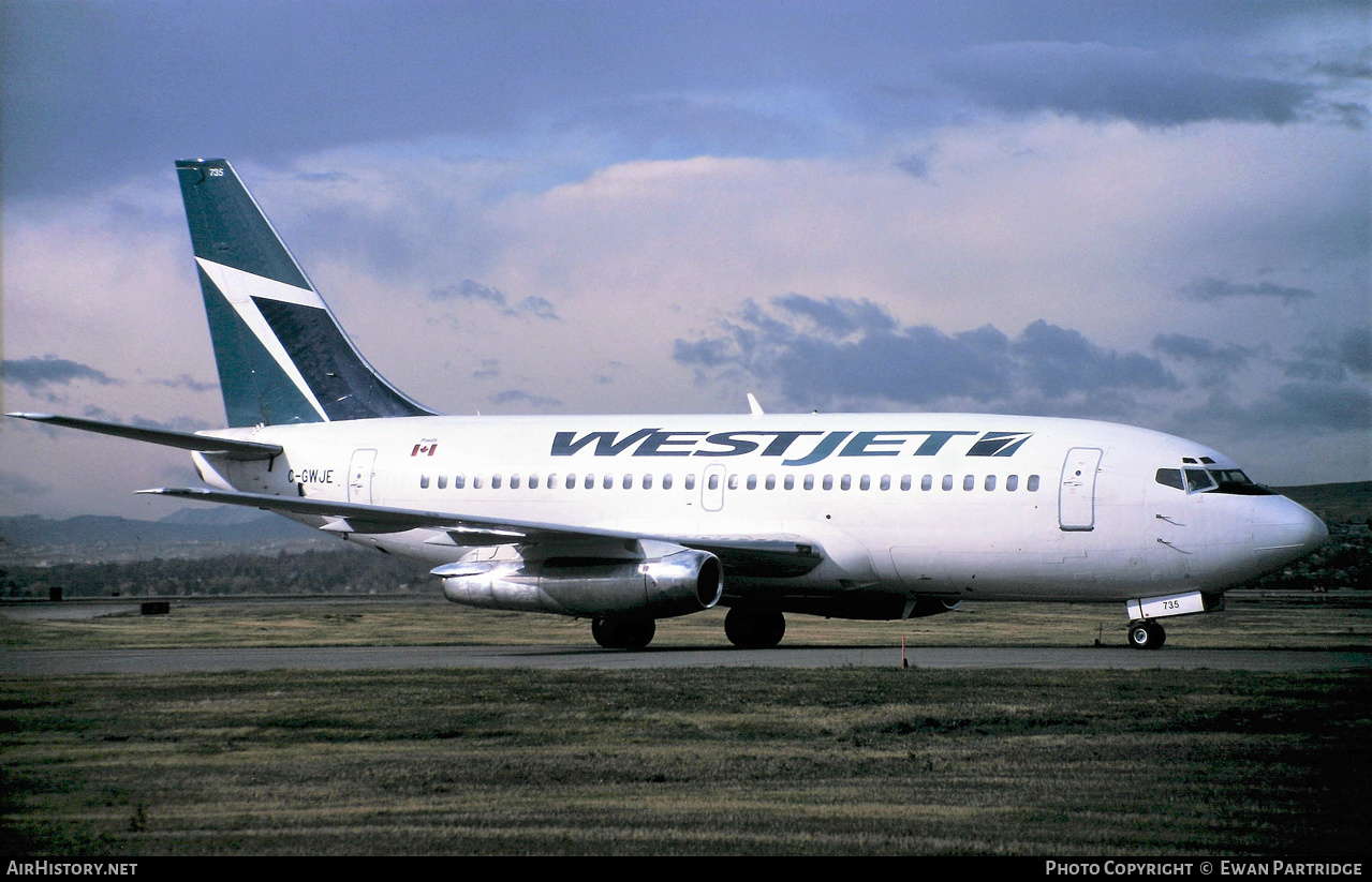 Aircraft Photo of C-GWJE | Boeing 737-275/Adv | WestJet | AirHistory.net #860809