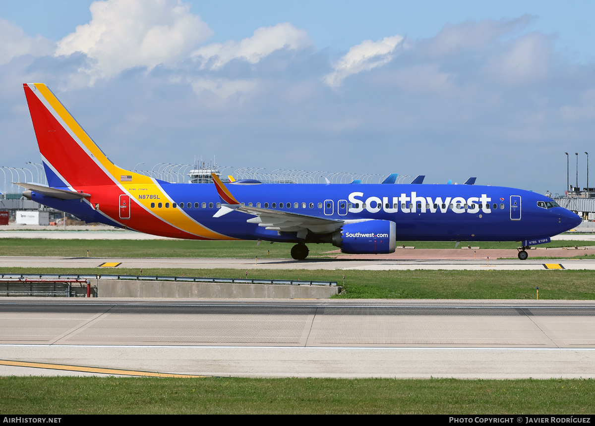 Aircraft Photo of N8785L | Boeing 737-8 Max 8 | Southwest Airlines | AirHistory.net #860934