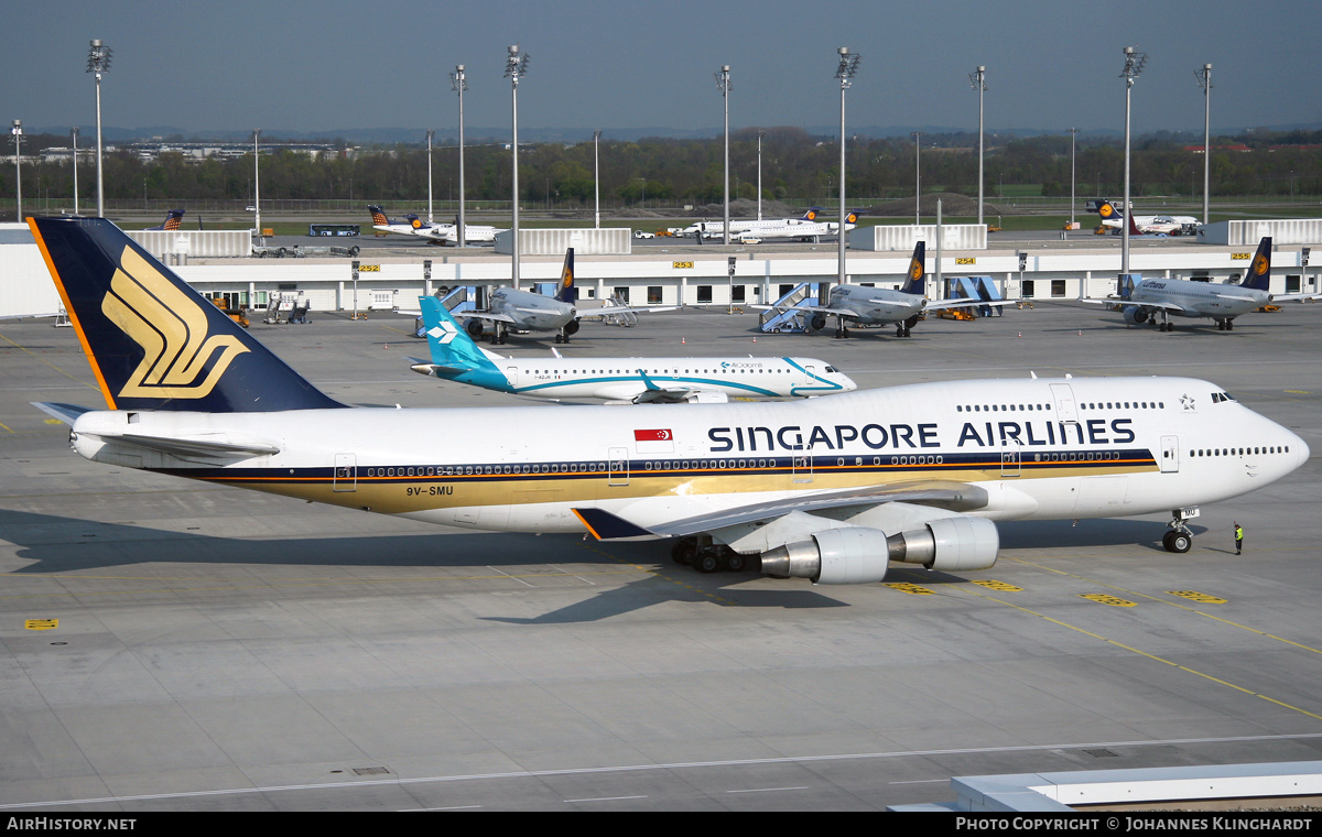 Aircraft Photo of 9V-SMU | Boeing 747-412 | Singapore Airlines | AirHistory.net #861368