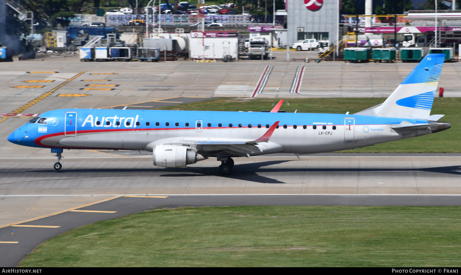 Aircraft Photo of LV-CPJ | Embraer 190AR (ERJ-190-100IGW) | Austral Líneas Aéreas | AirHistory.net #861604